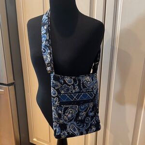 Vera Bradley Navy Paisley Crossbody Bag
